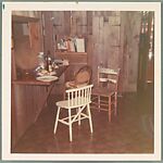 [Five Snapshots in Envelope: Torn Poster, Kitchen Chairs (2), Bodhisattva, Warehouse], Unknown (American), Chromogenic print