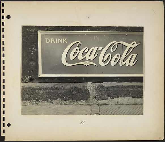 [Metal Coca-Cola Sign with Graffiti, New York City]