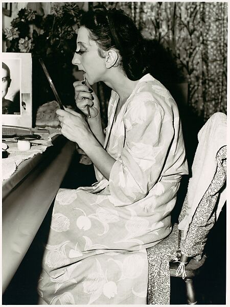 [Six Photographs for Fortune Portfolio "The Boom in Ballet": Five (5) Portraits of Alicia Markova Applying Makeup and One (1) of Dancers at Dressing Room Mirror], Walker Evans (American, St. Louis, Missouri 1903–1975 New Haven, Connecticut), Gelatin silver print