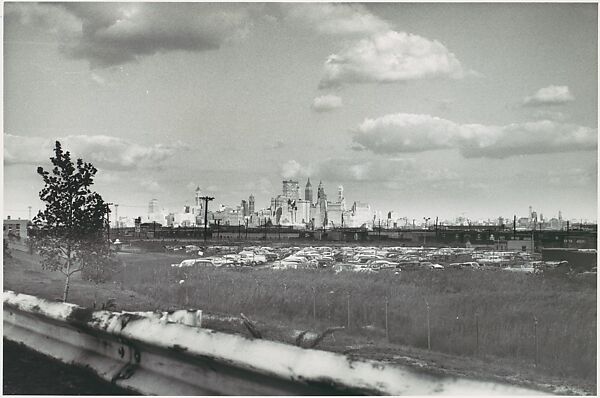[Three Views of Building Construction, Railyard, and Skyline for Container Corporation Commission], Walker Evans (American, St. Louis, Missouri 1903–1975 New Haven, Connecticut), Gelatin silver print