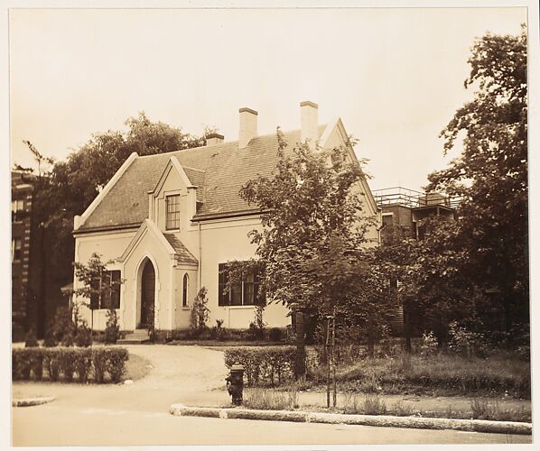 [Gothic Revival House with Gabled Entry Porch, Boston, Massachusetts]