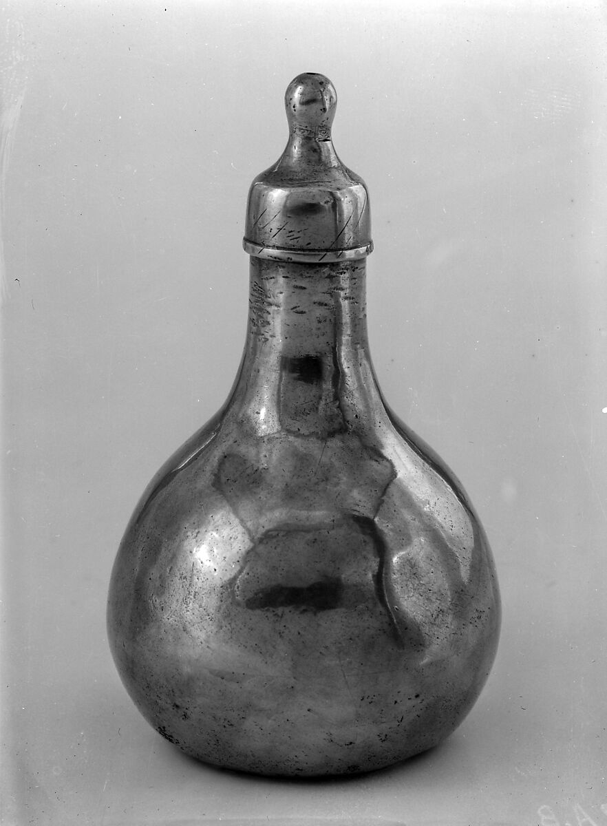 Baby's Bottle, Thomas Danforth Boardman (1784–1873), Pewter, American 