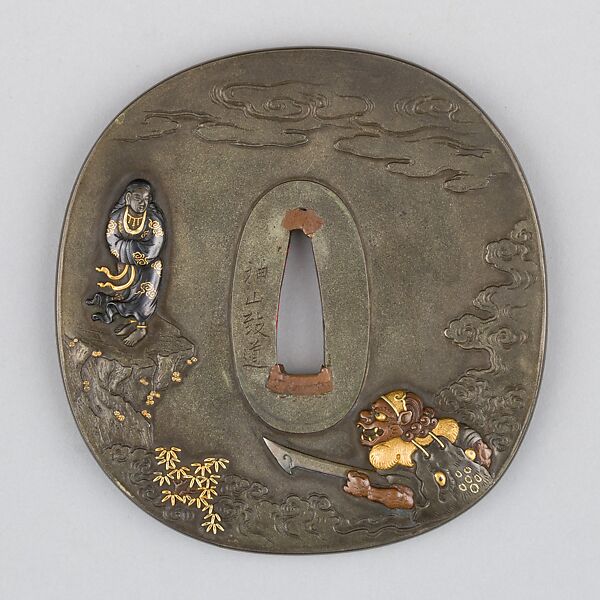 Sword Guard (Tsuba), Copper-silver alloy (shibuichi), gold, silver, copper, copper-gold alloy (shakudō), Japanese