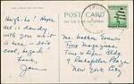 [Postcards Addressed to Walker Evans and Filed by the Artist with his Collection of Postcards], Walker Evans (American, St. Louis, Missouri 1903–1975 New Haven, Connecticut), Photomechanical prints