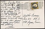 [Postcards Addressed to Walker Evans and Filed by the Artist with his Collection of Postcards], Walker Evans (American, St. Louis, Missouri 1903–1975 New Haven, Connecticut), Photomechanical prints