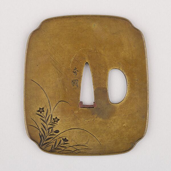 Sword Guard (Tsuba), Copper alloy (sentoku), copper, Japanese