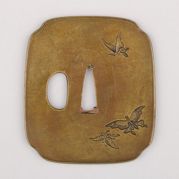 Sword Guard (Tsuba), Copper alloy (sentoku), copper, Japanese 