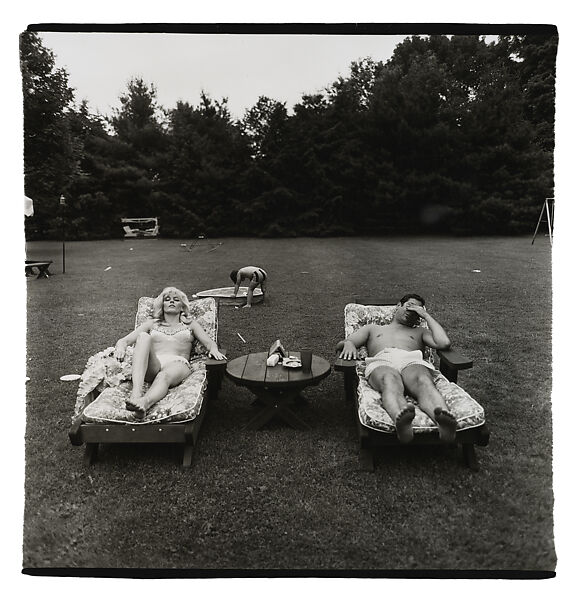 A family on their lawn one Sunday in Westchester, N.Y., Diane Arbus (American, New York 1923–1971 New York), Gelatin silver print 