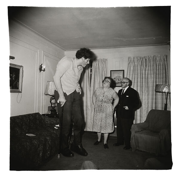 A Jewish giant at home with his parents in the Bronx, N.Y., Diane Arbus (American, New York 1923–1971 New York), Gelatin silver print 