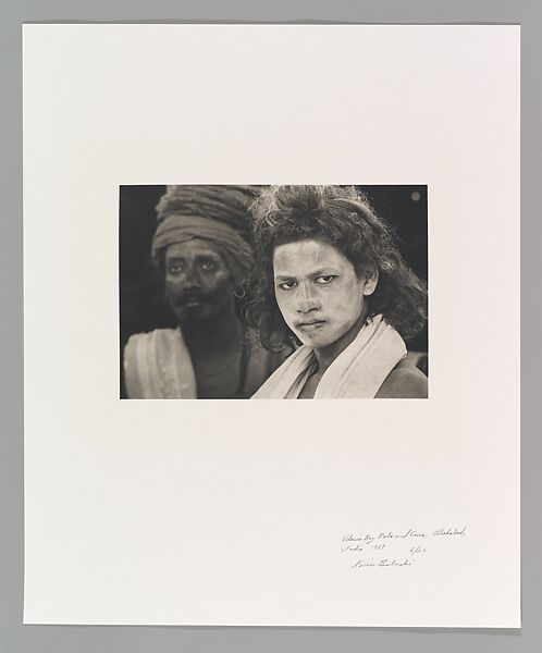 Udasin Boy Baba and Guru, Allahabad, India, Kevin Bubriski (American, born 1954), Platinum-palladium print 