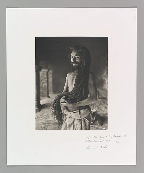 Shyam Puri Naga Baba, Pashupatinath, Kathmandu, Nepal, Kevin Bubriski (American, born 1954), Platinum-palladium print 