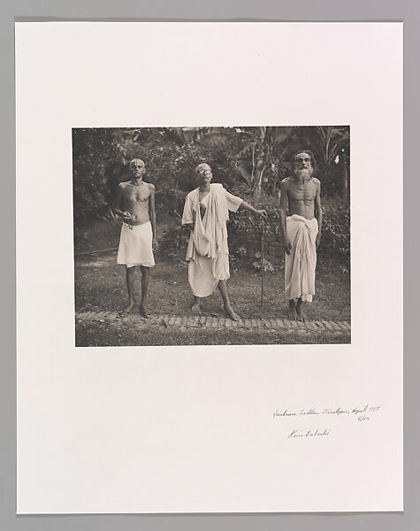 Vaishnava Sadhus, Janakpur, Nepal, Kevin Bubriski (American, born 1954), Platinum-palladium print 
