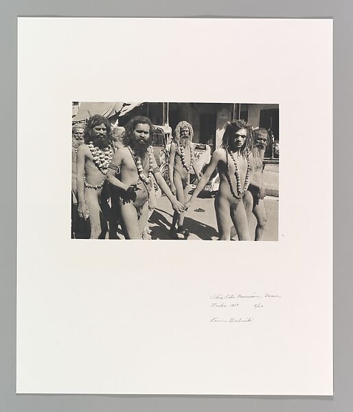 Hindu Men Bathing at the Sangam, Kumbh Mela, Allahabad, India, Kevin Bubriski (American, born 1954), Platinum-palladium print 