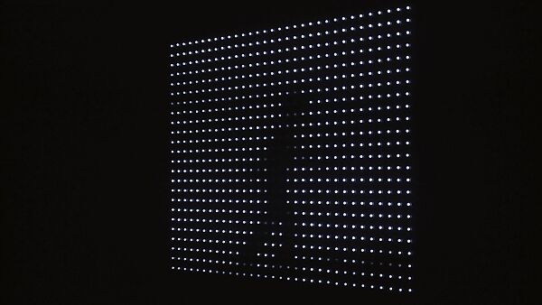 Motion and Rest #2, Jim Campbell (American, born 1956), Light-emitting-diodes (LEDs) and custom electronics
