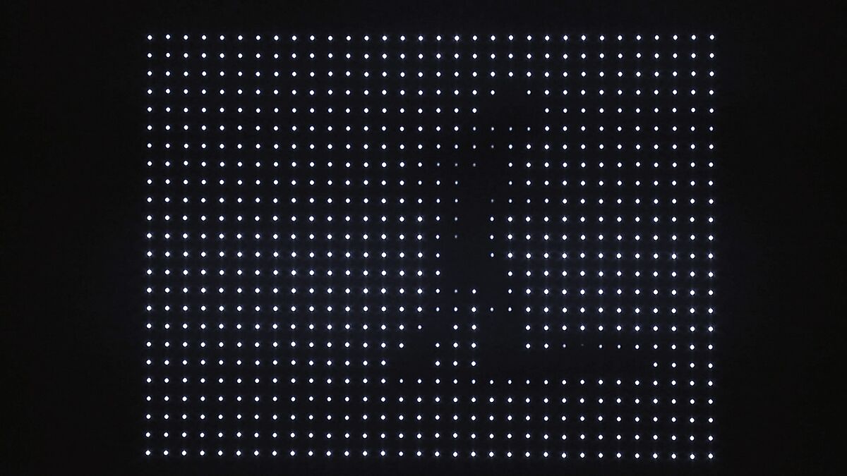 Motion and Rest #2, Jim Campbell (American, born 1956), Light-emitting-diodes (LEDs) and custom electronics 