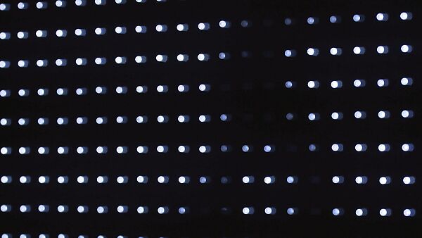 Motion and Rest #2, Jim Campbell (American, born 1956), Light-emitting-diodes (LEDs) and custom electronics