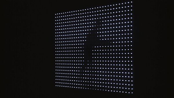 Motion and Rest #2, Jim Campbell (American, born 1956), Light-emitting-diodes (LEDs) and custom electronics