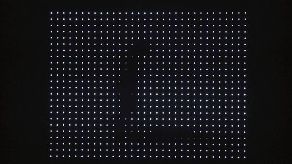 Motion and Rest #2, Jim Campbell (American, born 1956), Light-emitting-diodes (LEDs) and custom electronics
