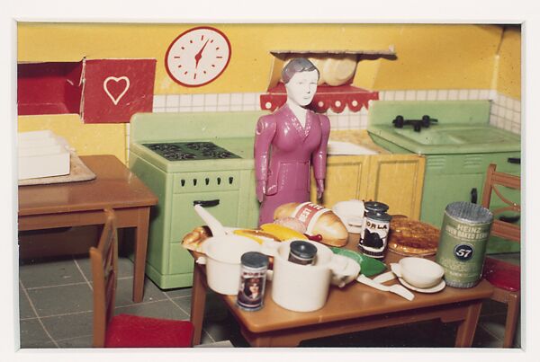 Purple Woman/Kitchen/Second View, Laurie Simmons (American, born 1949), Silver dye bleach print 