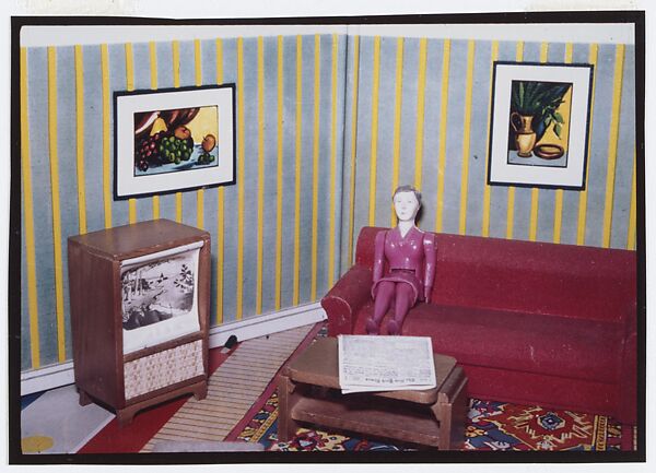 Woman Watching TV, Laurie Simmons (American, born 1949), Silver dye bleach print 