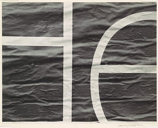 Sign Detail, New York, Harry Callahan (American, Detroit, Michigan 1912–1999 Atlanta, Georgia), Gelatin silver print 