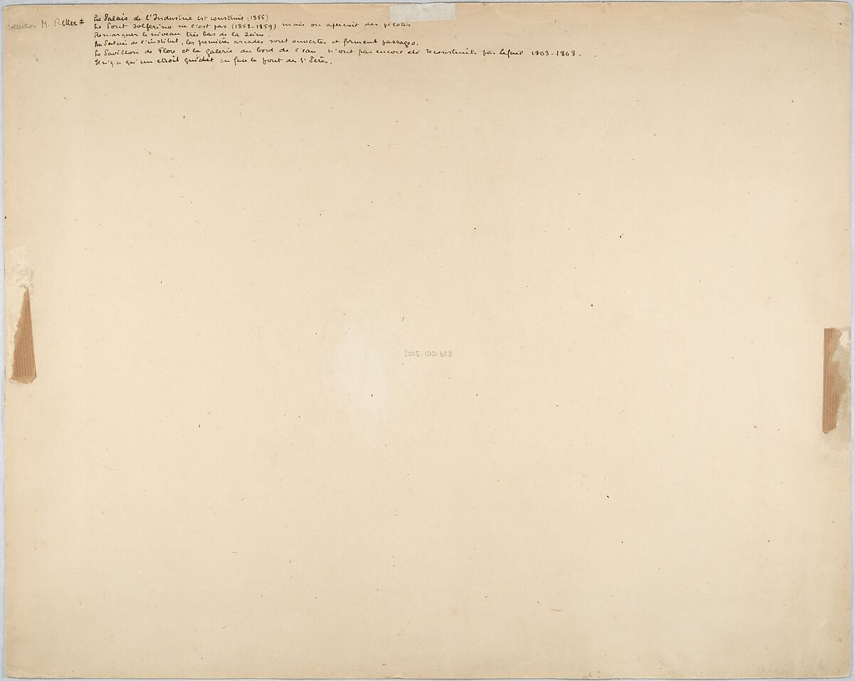 [View of the Seine, Paris], Gustave Le Gray (French, 1820–1884), Albumen silver print from glass negative