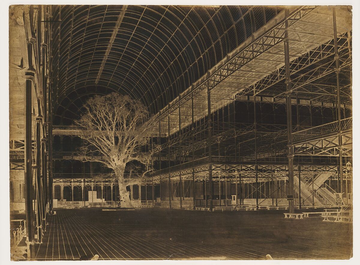 Crystal Palace, Hyde Park, Transept, Benjamin Brecknell Turner (British, 1815–1894), Paper negative 