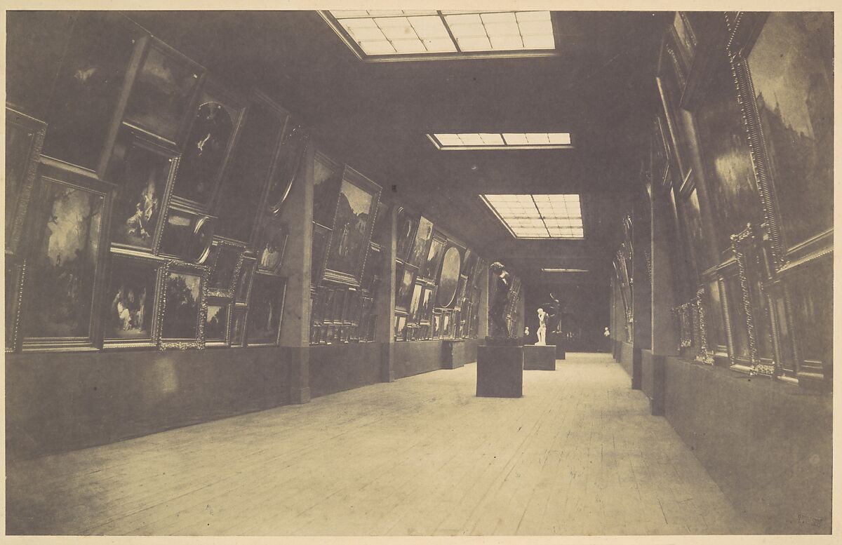 The Salon of 1852, Gustave Le Gray (French, 1820–1884), Salted paper print from waxed-paper negative 