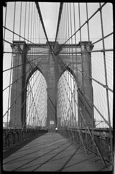 [Brooklyn Bridge, New York], Walker Evans (American, St. Louis, Missouri 1903–1975 New Haven, Connecticut), Film negative 