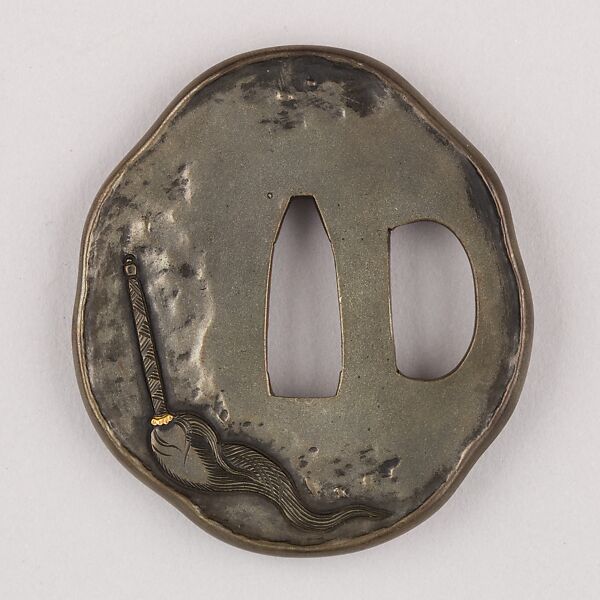 Sword Guard (Tsuba), Copper-silver alloy (shibuichi), copper, Japanese