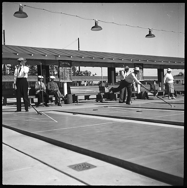 [Shuffleboard Players, Sarasota, Florida], Walker Evans (American, St. Louis, Missouri 1903–1975 New Haven, Connecticut), Film negative 