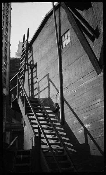 [Exterior Stairwell and Building Façade, New York], Walker Evans (American, St. Louis, Missouri 1903–1975 New Haven, Connecticut), Film negative 