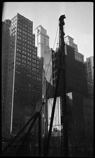 [Lincoln Building Construction Site, New York City], Walker Evans (American, St. Louis, Missouri 1903–1975 New Haven, Connecticut), Film negative 