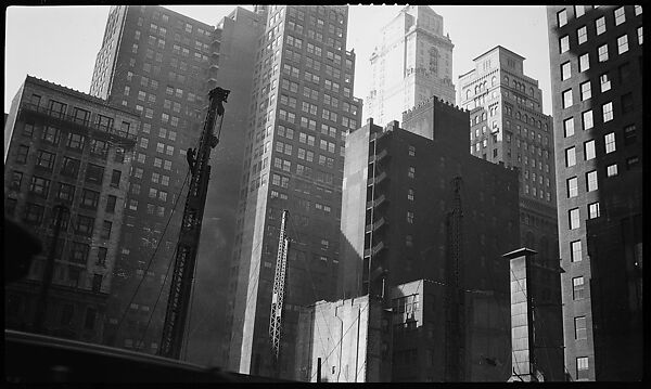 [Lincoln Building Construction Site, New York City], Walker Evans (American, St. Louis, Missouri 1903–1975 New Haven, Connecticut), Film negative 