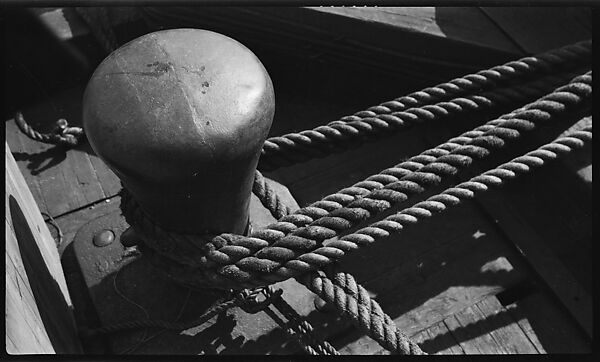 [Ship Lines and Mooring Cleat, New York City], Walker Evans (American, St. Louis, Missouri 1903–1975 New Haven, Connecticut), Film negative 