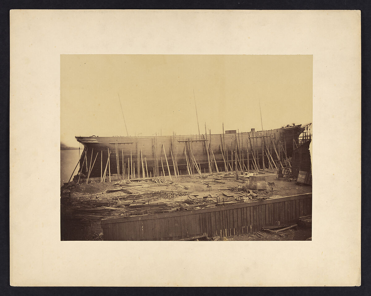 [Aphrodita Under Construction], Robert Howlett (British, 1831–1858), Albumen silver print from glass negative 