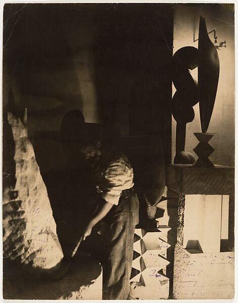 [Self-Portrait in Studio], Constantin Brancusi (French (born Romania), Hobita 1876–1957 Paris), Gelatin silver print 