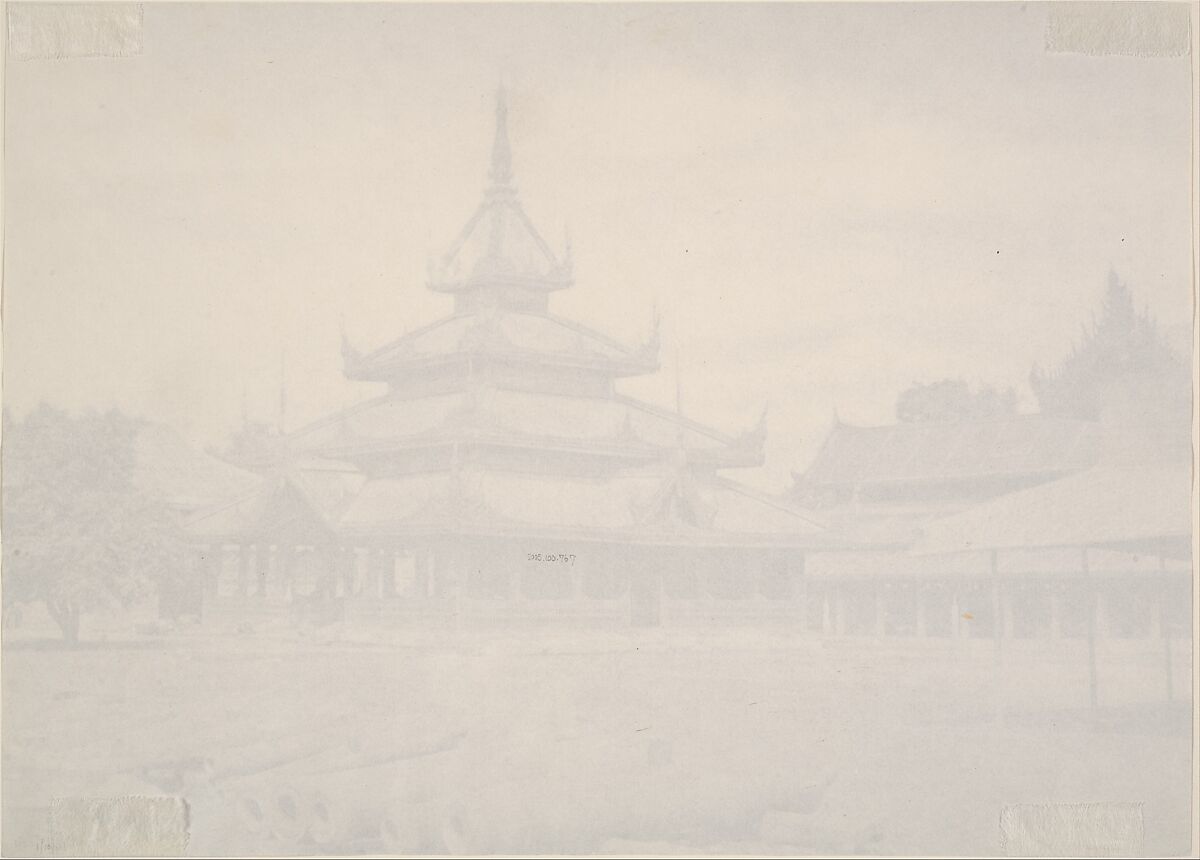 Amerapoora, Palace of the White Elephant, Linnaeus Tripe (British, Devonport (Plymouth Dock) 1822–1902 Devonport), Salted paper print from waxed(?) paper negative