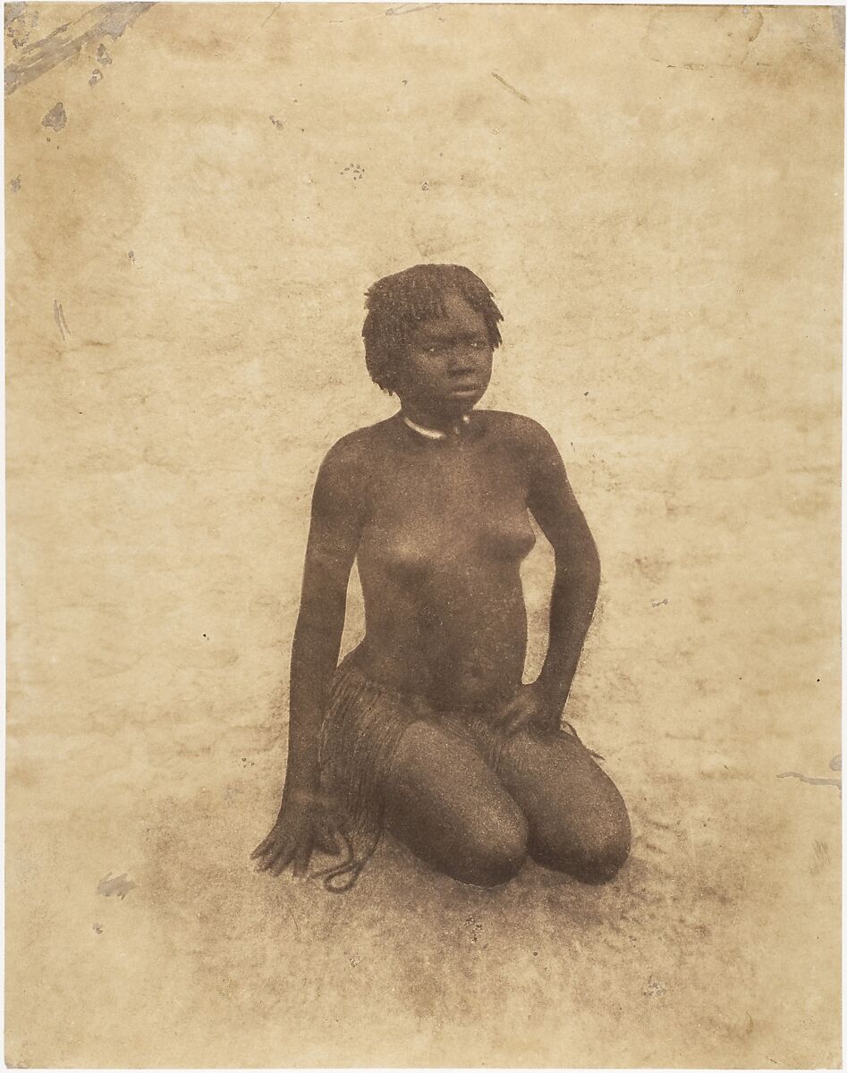 Young Nuba Woman, Pierre Trémaux (French, 1818–1895), Salted paper print from paper negative 