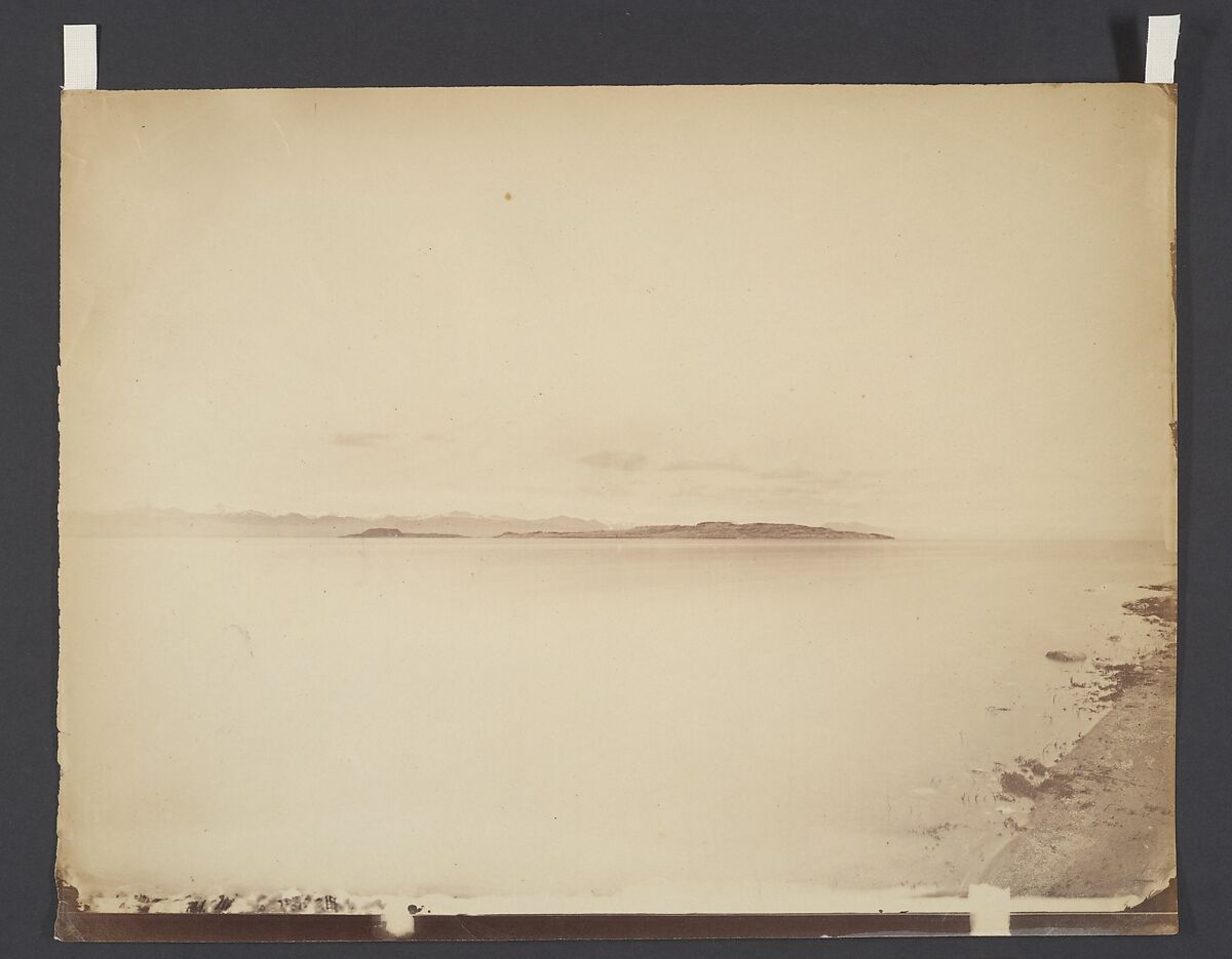 Volcanic Islands in Mono Lake, California, Timothy H. O&#39;Sullivan (American, born Ireland, 1840–1882), Albumen silver print from glass negative 