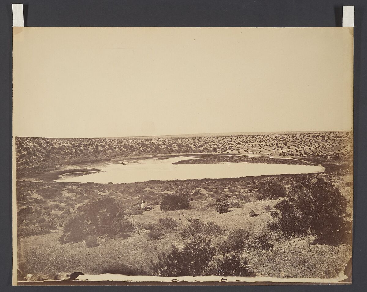 Desert Lake, near Ragtown, Nevada, Timothy H. O&#39;Sullivan (American, born Ireland, 1840–1882), Albumen silver print from glass negative 