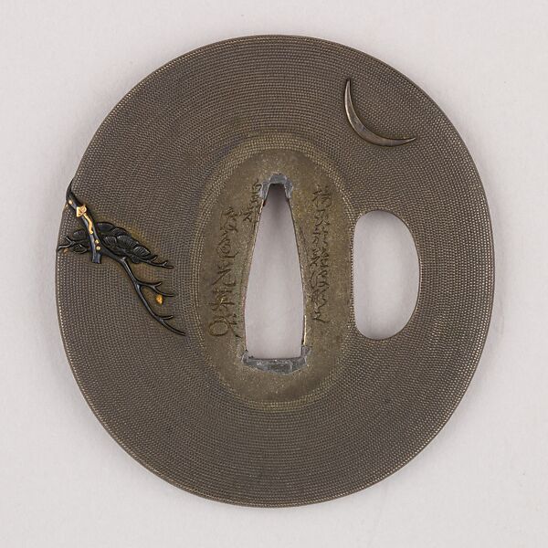 Sword Guard (Tsuba), Copper-silver alloy (shibuichi), copper-gold alloy (shakudō), gold, copper, Japanese
