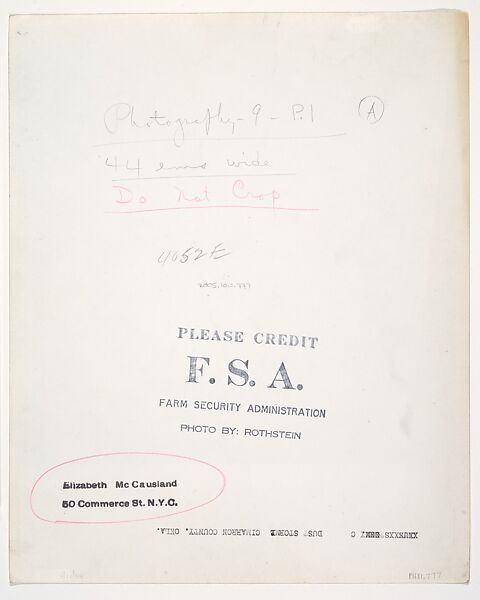 Father and Sons in a Dust Storm, Cimarron County, Oklahoma, Arthur Rothstein (American, 1915–1985), Gelatin silver print