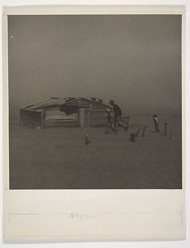Father and Sons in a Dust Storm, Cimarron County, Oklahoma