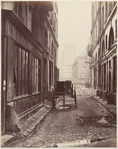 Charles Marville Rue Du Chat Qui Peche From The Rue De La Huchette The Metropolitan Museum Of Art