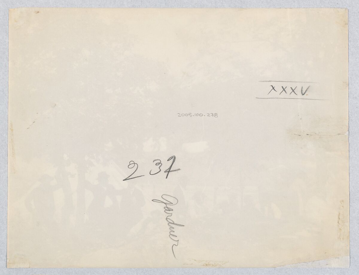 Camp of Captain Hoff, Rear View, Gettysburg, Pennsylvania, William Morris Smith, Albumen silver print from glass negative