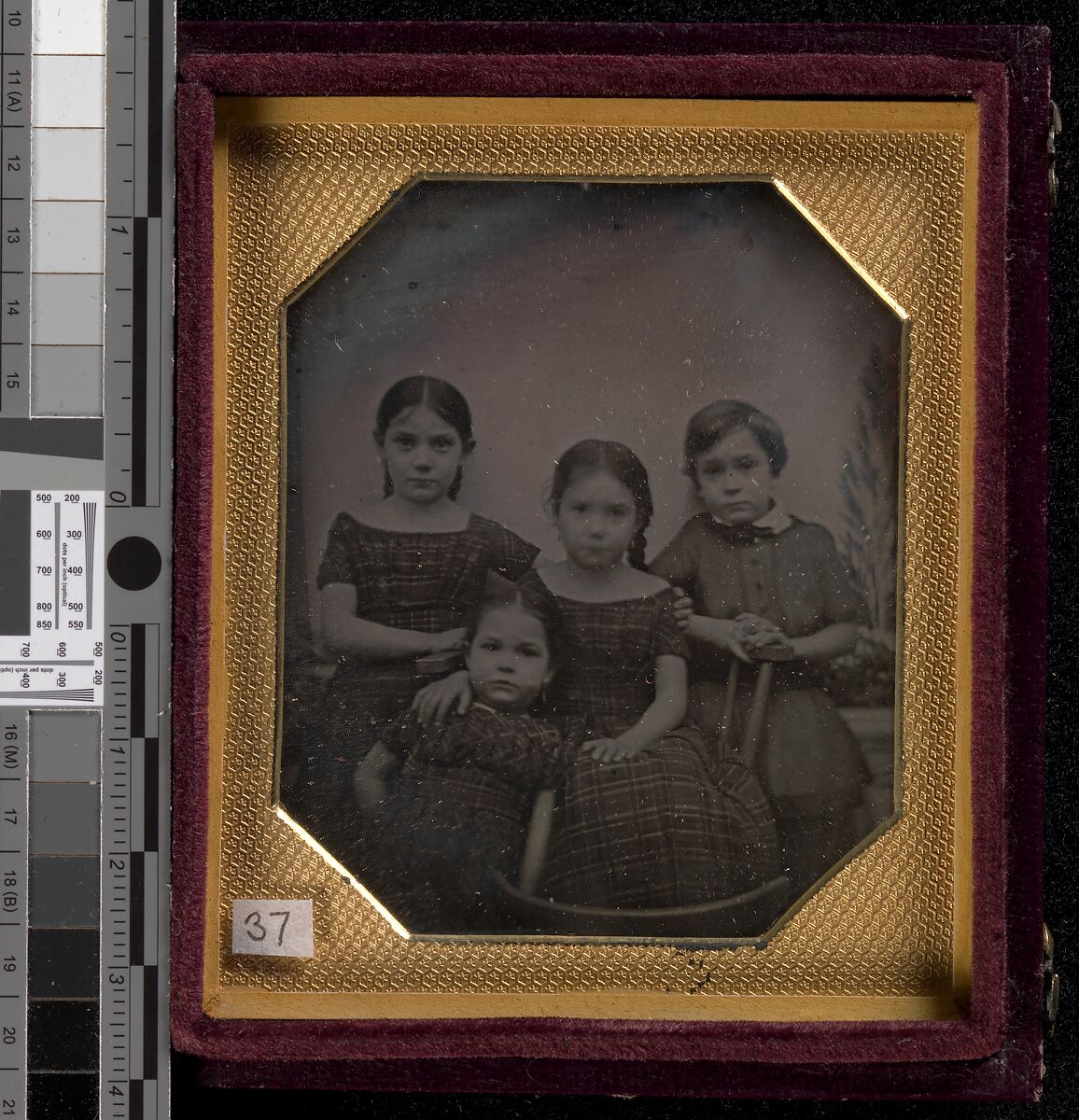 Professor Schneider's Children, W. &amp; F. Langenheim (American, active 1843–1874), Daguerreotype 