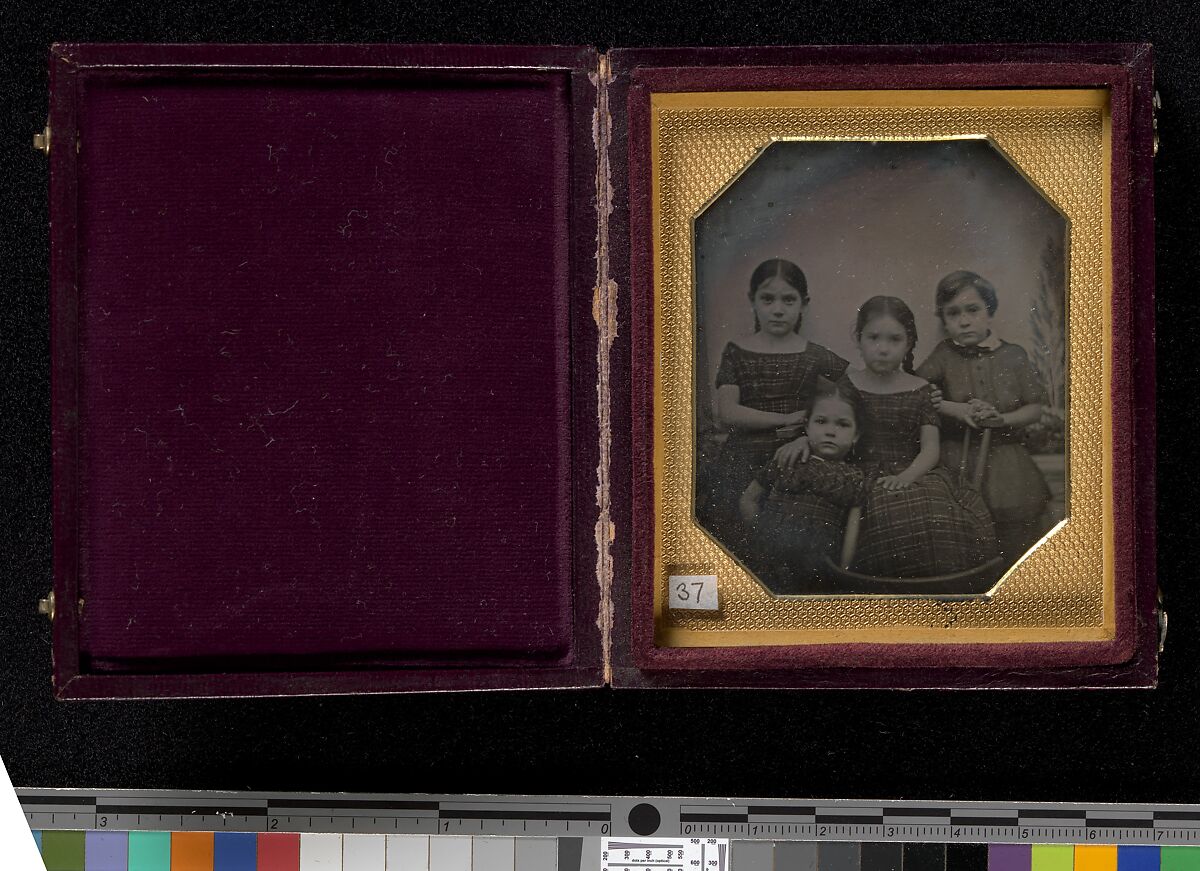 Professor Schneider's Children, W. &amp; F. Langenheim (American, active 1843–1874), Daguerreotype