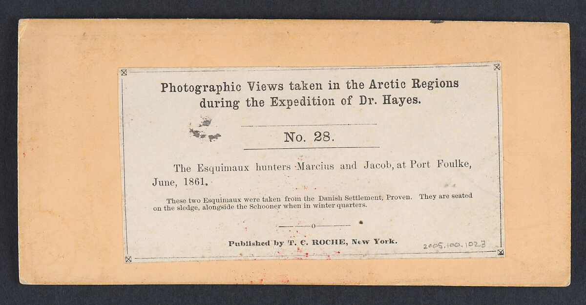 [10 Stereographic Views in the Arctic from the Hayes Expedition], Thomas C. Roche (American, 1826–1895), Albumen silver prints from glass negatives