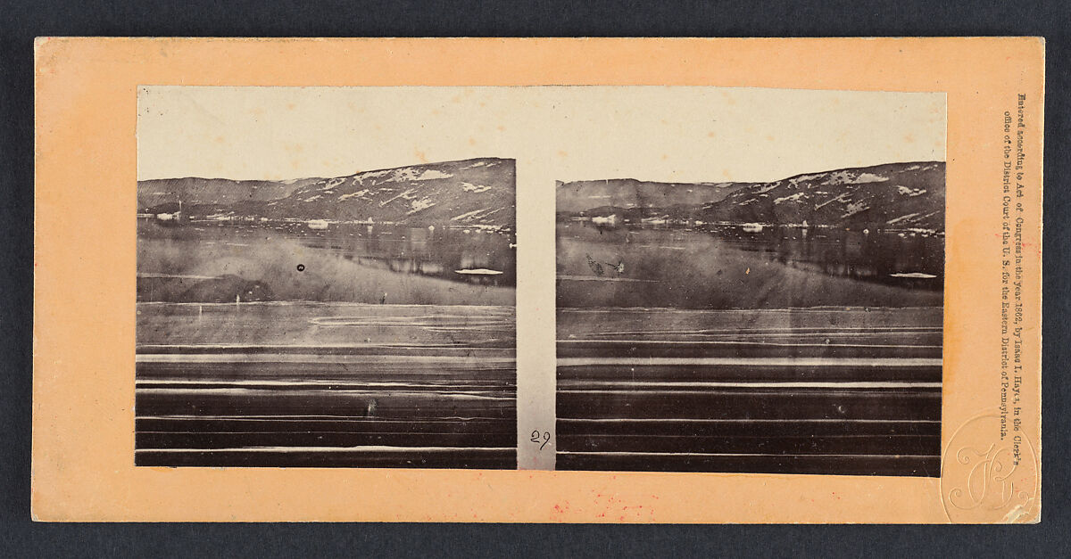 [10 Stereographic Views in the Arctic from the Hayes Expedition], Thomas C. Roche (American, 1826–1895), Albumen silver prints from glass negatives